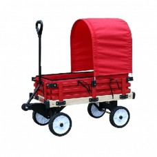 Millside Industries 04769 16 in. x 36 in. Wooden Covered Wagon with Pads   